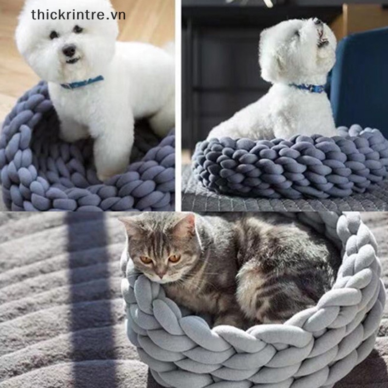 DÍ Siêu Dày Chăn Làm Bằng Tay Sợi -Dây Lấp Lánh Vải Cotton Dày Dây Len Iceland DIY Tay Dệt Thô VN
