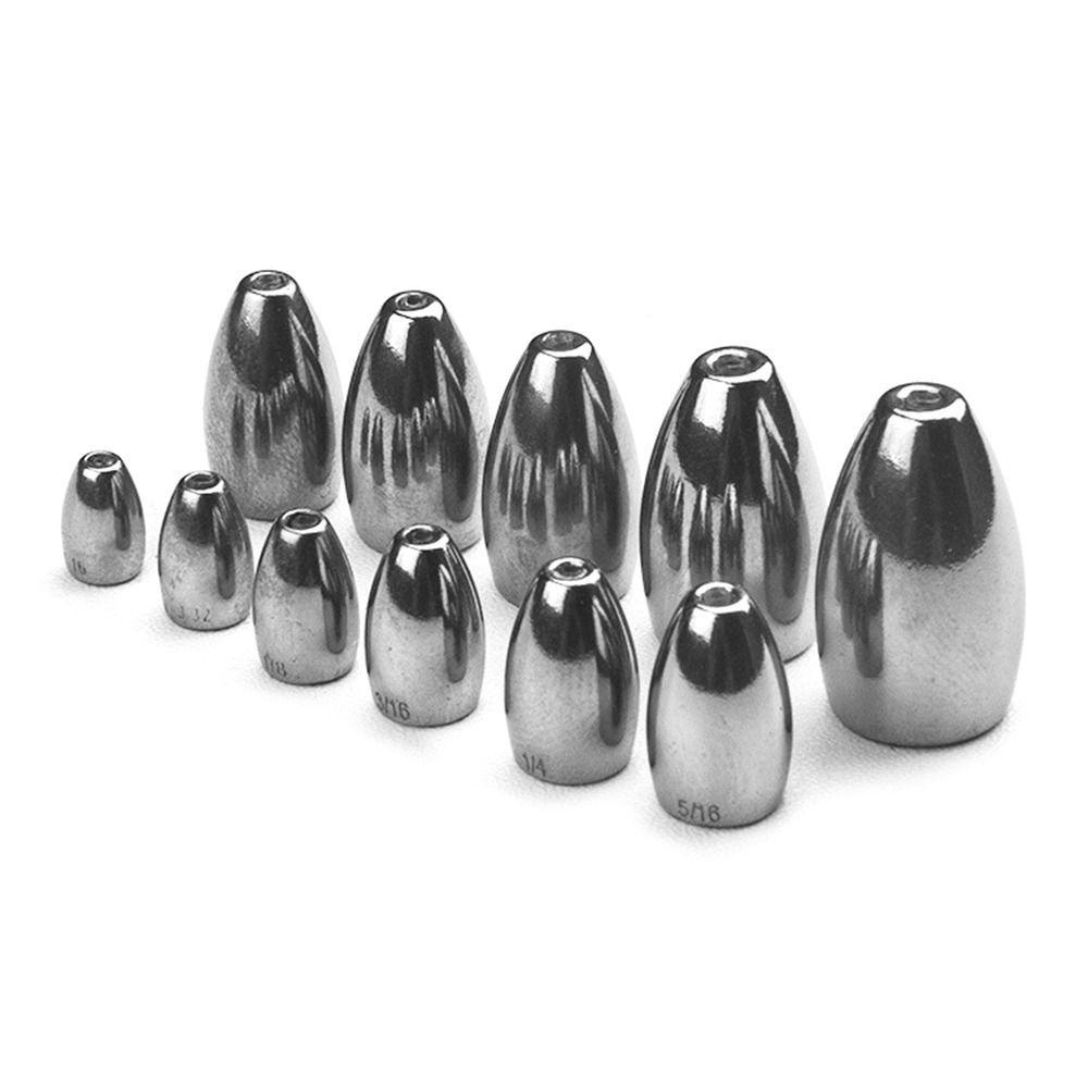 Hwaidy 1 / 2 / 5 Chiếc Câu Cá Vonfram Rơi Đạn Phát Hành Nhanh Đúc Trọng Lượng Bổ Sung Xé Thả Bắn Trọng Lượng 2.7g-28g Móc Kết Nối