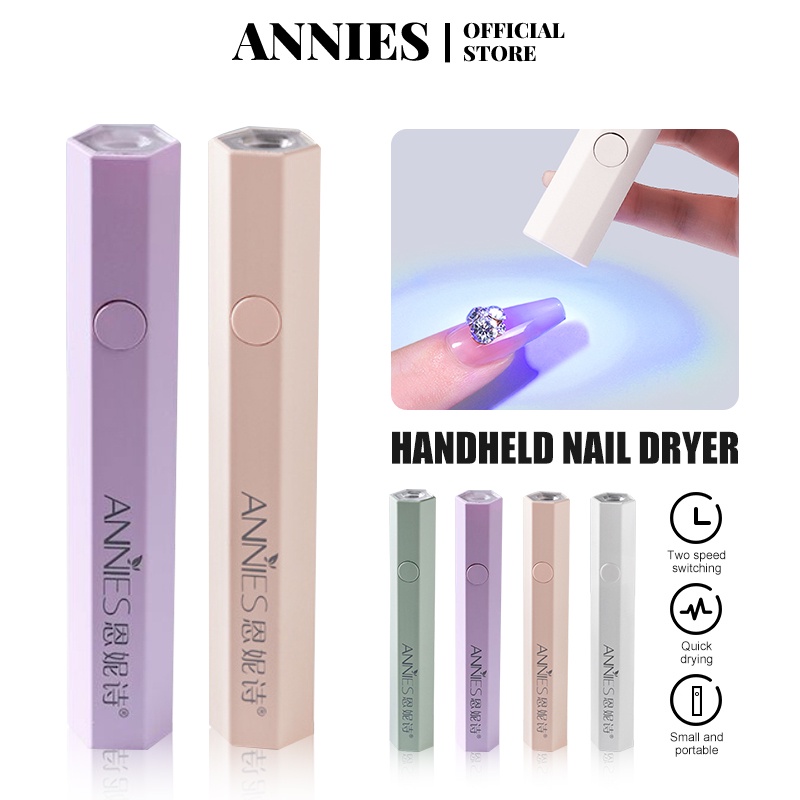 Ảnh Đèn sấy khô sơn móng tay ANNIES mini hỗ trợ làm móng nghệ thuật cầm tay tiện lợi 1