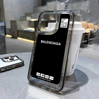BALENCIAGA Ốp Điện Thoại Trong Suốt Chống Sốc Cho iphone 14 11 13 12 X XS Pro Max xr Mini xr Samsung Galaxy S23 S22 ultra plus