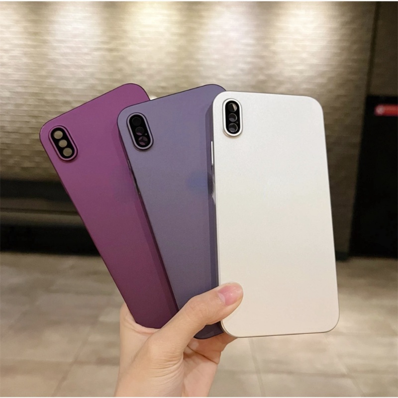 Ốp Điện Thoại X / XS XR XS MAX SE2 / 3 11 PC Cứng Siêu Mỏng Chống Sốc Cho iphone 7 / 8 Plus X / XS XR XS MAX SE2 / 3 11