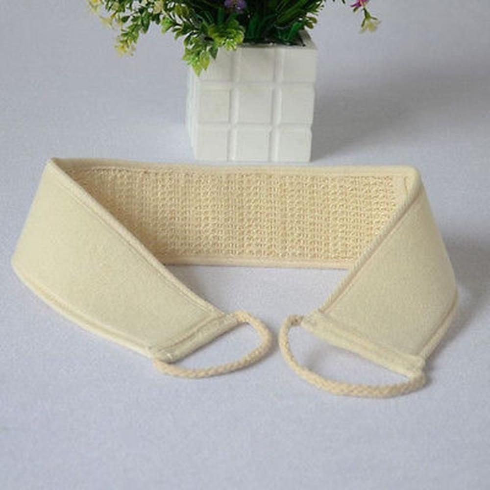 SUNKISSD Loofah Dây đeo lưng, Khăn dải Dây tắm tẩy tế bào chết hai mặt, Đai vệ sinh Massage toàn thân Máy tẩy tế bào chết Loofah ladle Tắm toàn thân Máy chà lưng tắm Rub