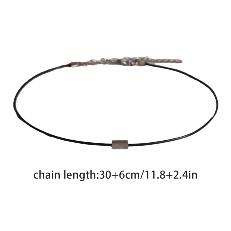 Vòng cổ Hợp Kim Mặt Vuông Đính Hạt Đơn Giản Thanh Lịch
