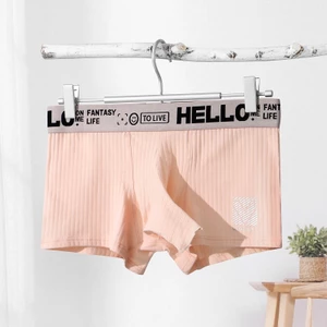Quần Lót Boxer Cotton Thoáng Khí Màu Trơn Phong Cách Thời Trang Mùa Hè Cho Nam Giới 3065-XB