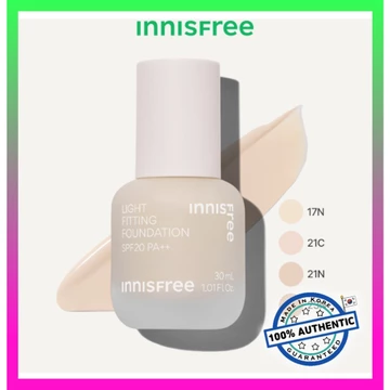 Kem nền innisfree light fitting foundation / innisfree Light Fitting Foundation SPF20 PA++ 30ml