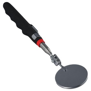 Gương kiểm tra kính thiên văn ROOMYCO, Mở rộng gương tròn bằng thép không gỉ 24-73cm, màu đen linh hoạt 360° Gương kiểm tra xe