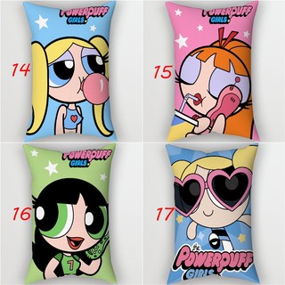 Vỏ gối trang trí Polyester Powerpuff Girls Blossom & Bubbles & Buttercup in một mặt, hình chữ nhật, dùng cho sofa, không kèm lõi