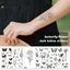 Kuzhen không thấm nước hình xăm tạm thời dán bướm đen hoa hồng chuyển flash tatoo hot