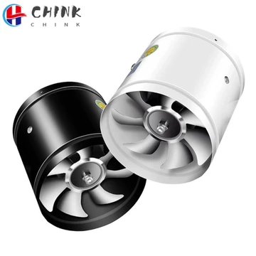 Quạt thông gió chink mute, quạt hút siêu hút nhà vệ sinh đường ống, thông gió mạnh mẽ màu đen trắng 4 '' 6 '' nhà bếp gia đình tăng áp trần