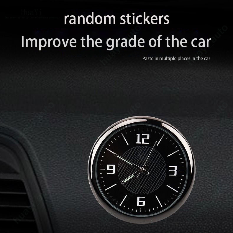 Đồng Hồ Thạch Anh Mini Dạ Quang Gắn Lỗ Thông Gió Xe Hơi