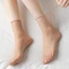 CAST 5 Cặp Vớ Ngắn Nylons Chấm Cao Su Massage Đáy Không Đánh Dấu