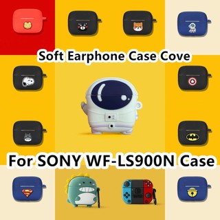 【 imamura 】 Dành Cho Ốp Lưng SONY WF-LS900N Phim Hoạt Hình Sáng Tạo Cá Mập Cho Sony LinkBuds S Vỏ Tai Nghe Mềm