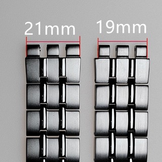 Dây Đeo Đồng Hồ Bằng Thép Không Gỉ 19mm 21mm Màu Đen Bạc Cho Swatch YVS451 YVS435 YCS443G