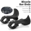 DARON Huỳnh Quang Xe Đạp Kẹp Phụ Kiện Tay Cầm Thoải Mái Chu Kỳ Phần Mtb Handgrip Thanh Xe Đạp Đầu Xe Đạp Bên Trong Thanh Cuối