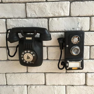 Nước Mỹ Châu Âu Retro Đau Khổ Cafe Bar Shop Trang Trí Tường Điện Thoại Treo Tường Trang Trí Tường Đồ Trang Trí