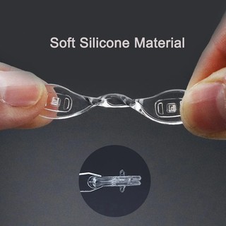 1 Miếng Chèn Mũi Kính Chống Trượt Hình Chữ U Bằng Silicon Trong Suốt Dành Cho Trẻ Em Và Người Lớn