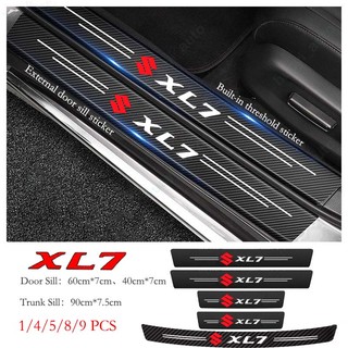 Miếng Dán Cửa Xe Hơi Bằng Da Sợi Carbon Chống Trầy Cho Suzuki wift XL7 vitara Jimny SX4 S-Cross Presso Ciaz ERTIGA Celerio