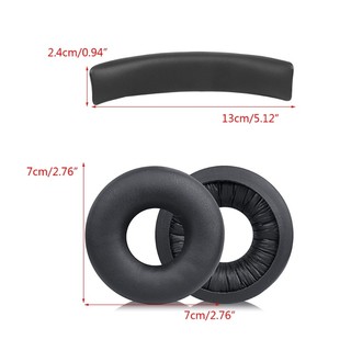 EZ Thoáng Khí Earpads Headband Cho Tai Nghe WH-CH520 Đệm Tai Nghe Đàn Hồi Earpads Tai Nghe Nhớ Bọt Tay Miếng Lót Tai
