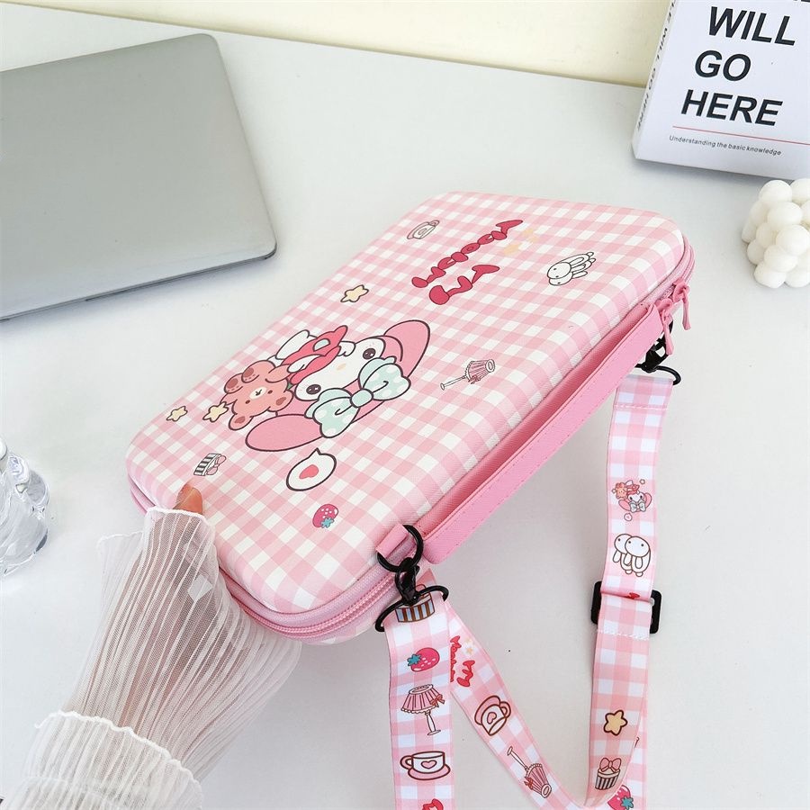 Túi Da PU Đựng Máy Tính Bảng Họa Tiết Melody Cinnamoroll Dễ Thương Chống Thấm Nước 11-13 "Kèm Dây Đeo Cổ Dành Cho Ipad