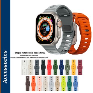 Dây Đeo Silicone 19 Màu Cho Đồng Hồ Thông Minh Apple Watch Ultra 49mm 44mm 45mm 41mm 40mm 42mm 38mm