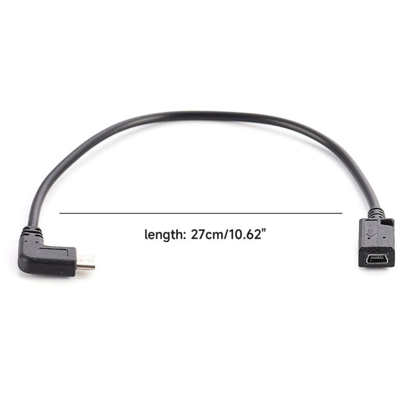 Bộ chuyển đổi BT Mini USB Female sang Type C Male 90 độ USB C Male
