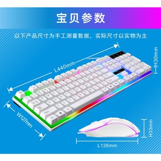 Bộ Bàn Phím + Chuột Máy Tính Có Dây Giả Cơ G21B, Sử Dụng Máy Tính Bàn, Laptop