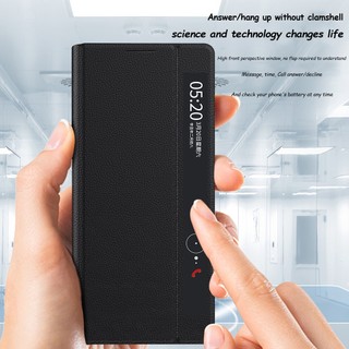 Bao da Smart View Window Flip Case cho Honor Magic V2 Vỏ bảo vệ từ tính