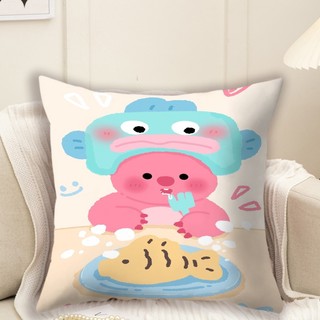Zanmang Loopy Vỏ Gối Màu Hồng Loopy Ngắn Sang Trọng & Polyester Đệm Gối Hoạt Hình Dễ Thương Trẻ Em Phòng Ngủ Sofa Trang Trí Nhà Gối (Không Có Lõi Gối)
