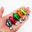 1 cái 4 cm / 5,6g mini soft frog câu cá đầy màu sắc lure toman topwater fishing lure 2 sequin hooks jump frog baits soft swimbaits