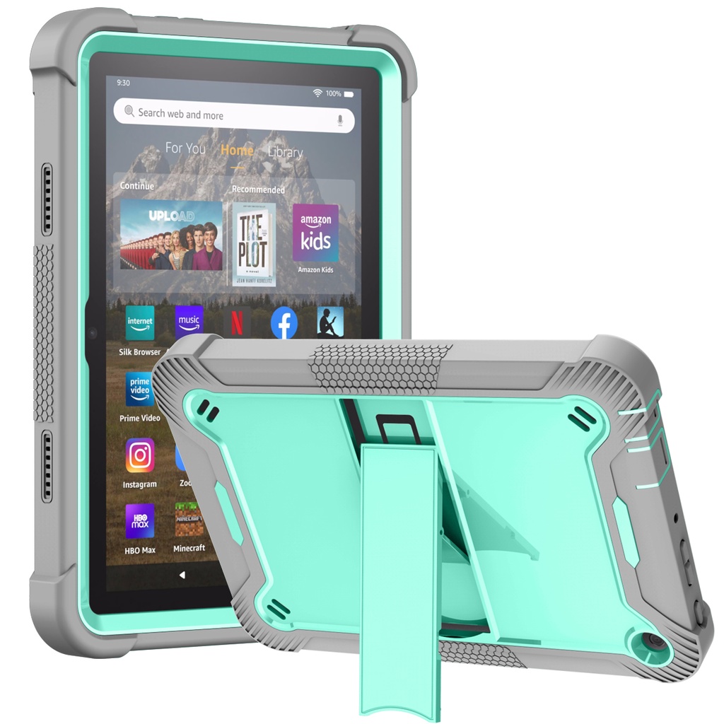 Ốp lưng cho amazon fire hd8 2020 thế hệ thứ 10 hd 8 plus 2022 thế hệ thứ 12 chân đế âm thanh nổi 8.0 inch slim heavy protect business office anti-fall slim heavy duty vỏ chống sốc chắc chắn