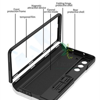 Ốp Lưng Bản Lề Từ Tính Samsung Galaxy Z Fold 7 Z Fold 6 Chân Đế Phim Bao Gồm Tất Cả Vỏ Pc Cứng