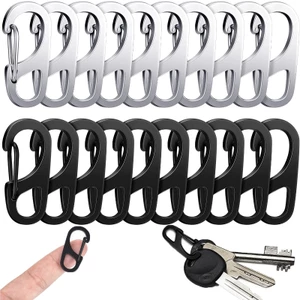 Móc khóa Mini Móc khóa lò xo Carabiner Ba lô Khóa dụng cụ cắm trại ngoài trời Móc khóa bằng thép không gỉ Khóa chìa khóa Kẹp leo núi