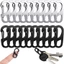 Móc khóa Mini Móc khóa lò xo Carabiner Ba lô Khóa dụng cụ cắm trại ngoài trời Móc khóa bằng thép không gỉ Khóa chìa khóa Kẹp leo núi