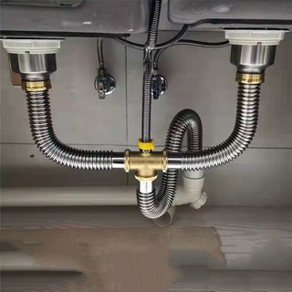 Bộ Dụng Cụ Thông Cống Hai Đầu Bằng Thép Không Gỉ 304 Cho Bồn Rửa Nhà Bếp