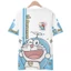 SY3 Doremon Áo Thun Nữ Tay Ngắn Top Unisex Cosplay Jingle Cat Dễ Thương Emoji Tee Người Lớn Đồ Họa Thường Ngày 3D Áo Sơ Mi Plus Kích Thước