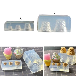BTF Kem Nón Hình DIY Silicone Làm Tay Khuôn Trang Trí Bàn