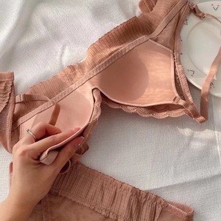 Áo lót Hoa Cúp 3 / 4 Không Gọng Nâng Ngực Gợi Cảm