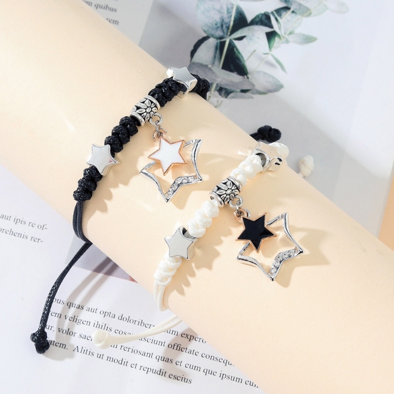 Coo star hand-woven card vòng tay phù hợp với dây đeo tay có thể điều chỉnh cho phụ nữ cô gái nam giới
