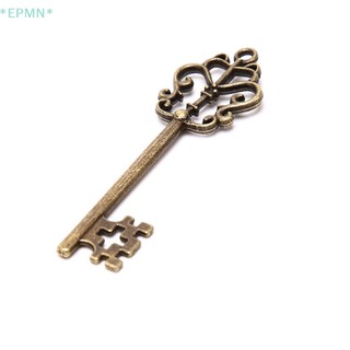 Set 13 mặt phụ kiện HWETR kim loại kiểu chìa khóa phong cách cổ điển để làm trang sức thủ công