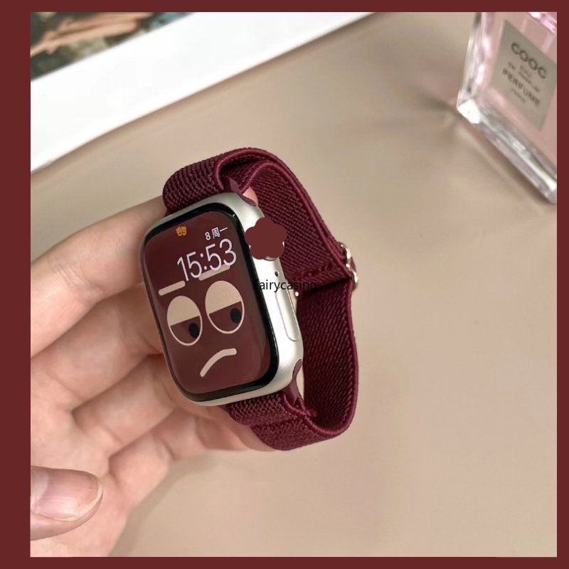 Khóa trượt Dây Nylon cho Apple Watch Band 49mm Ultra 44mm 45mm 42mm 4 3 2 1 Vòng đeo tay đồng hồ thông minh eo nhỏ iWatch Series 11 10 9 8 7 6 5 SE 8 40mm 41mm 38mm