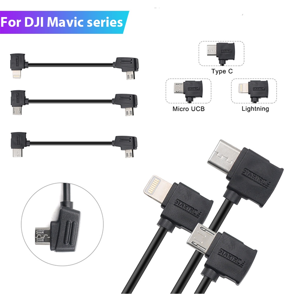 Lumitrex Câble RC USB-C vers Micro USB pour DJI Mini SE Mavic Mini Mavic Air