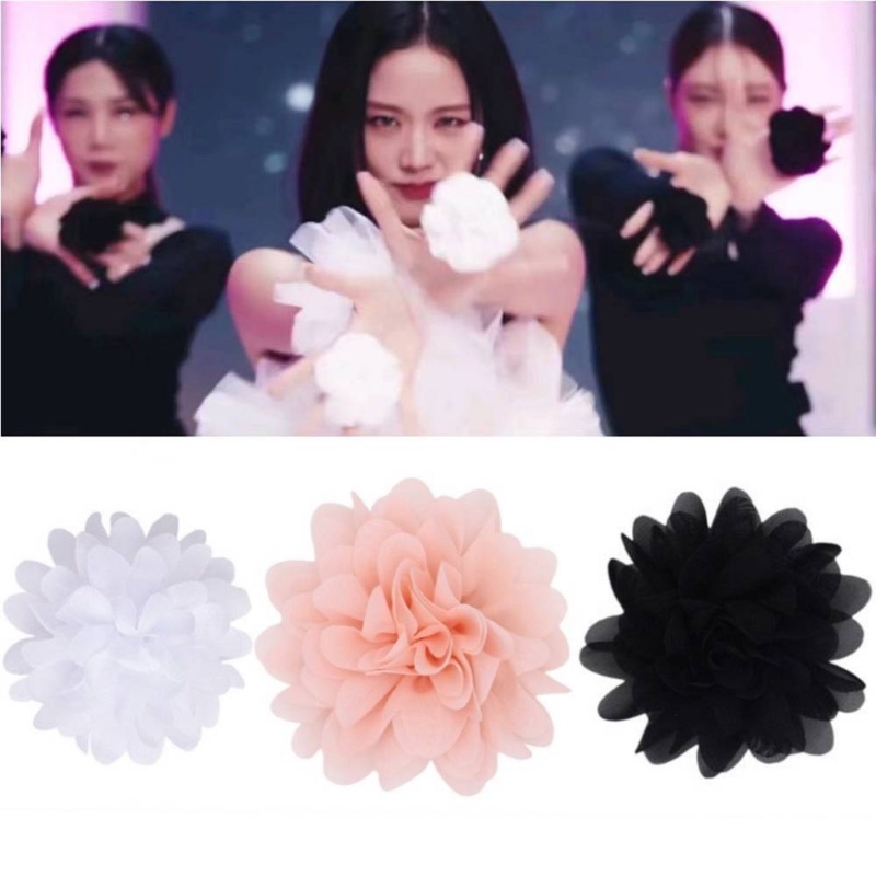 Đạo Cụ Sáng Tạo Nhẫn Hoa Vũ Phụ Kiện Jisoo Cùng Tay Lắc Hoa Camellia Hoa Blackpink Jisoo Lắc Tay Hoa Sáng Tạo Tinh Nhẫn Đạo Cụ Khiêu Vũ Nhẫn Hoa Ngón Tay