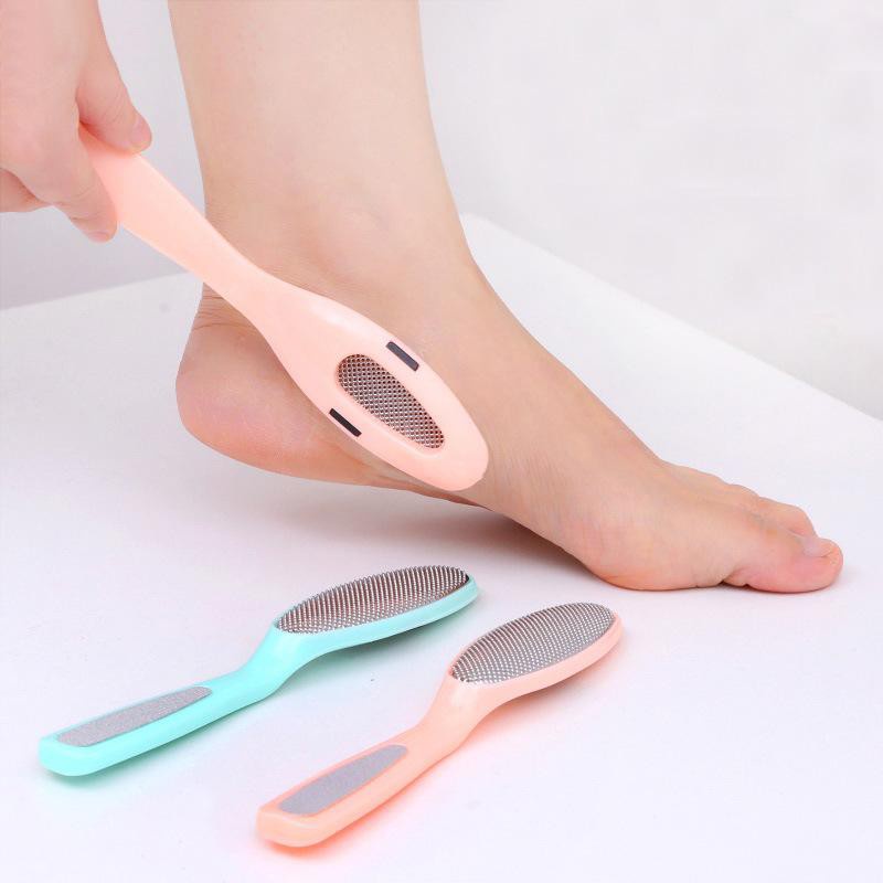 Dụng Cụ Chà Gót Chân Bằng Thép Không Gỉ Với Tay Cầm Nhựa