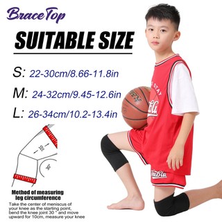 1 Cặp Đệm Bảo Vệ Đầu Gối Hỗ Trợ Chơi Bóng Rổ / Bóng Đá / Bóng Chày / Nhảy Múa Tiện Dụng Cho Bé