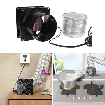 Blg Có Thể Điều Chỉnh Tốc Độ Hàn Hút Hút Khói Hút Quạt Duct Exhuast Quạt Có Ống Ống Thông Gió Quạt US Cắm