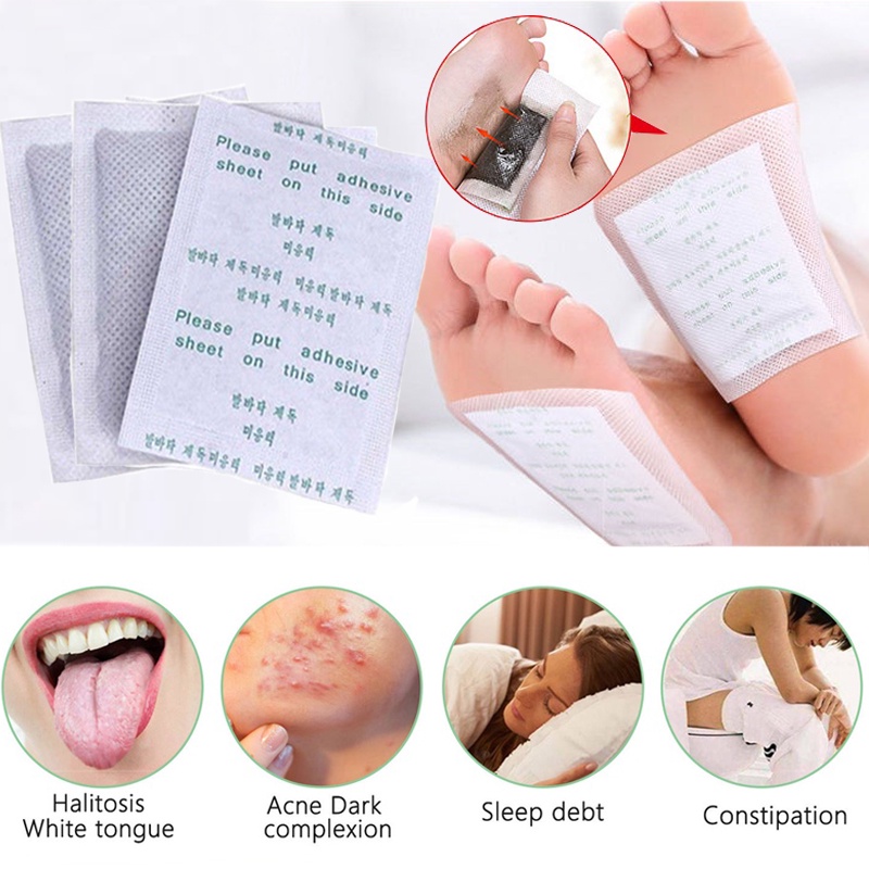 Set 5 Cặp Miếng Dán Thải Độc Giảm Cân Cải Thiện Giấc Ngủ Cho Cả Nam Và Nữ