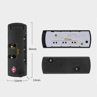 Khóa Mật Khẩu Hải Quan ALMA1, Khóa Túi TSA 3 Chữ Số Kết Hợp Khóa, Công Cụ Bảo Mật Bền Ổ Khóa Tủ Khóa Phụ Kiện Hành Lý
