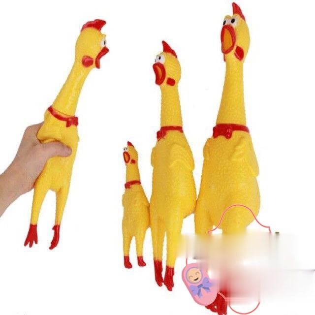 Đồ Chơi Gà Bóp Kêu, Gà A Lử 32cm Dành Cho Bé