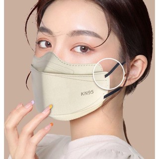 10 Chiếc KN95 Khẩu Trang Bảo Vệ Khẩu Trang Người Lớn 5D Sóng Còn Lại Màu 4ply Khẩu Trang Đóng Gói Cá Nhân Mặt nạ Phụ Nữ