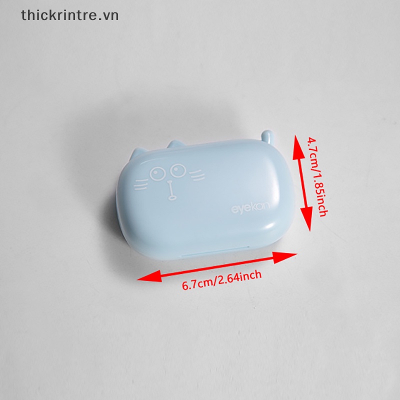 THI Di Động Dễ Thương Hộp Đựng Kính Áp tròng Nữ Ins Đáng Yêu Ống Kính Hộp Đựng Bộ Du Lịch Quà Tặng Cho Bé Gái VN